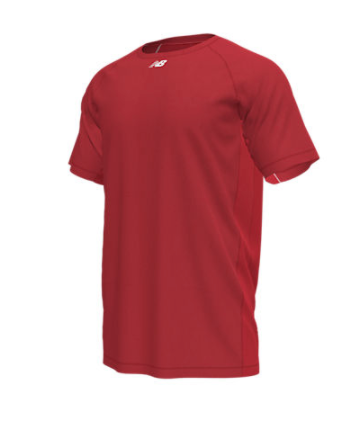 New Balance Raglan Tee-Red