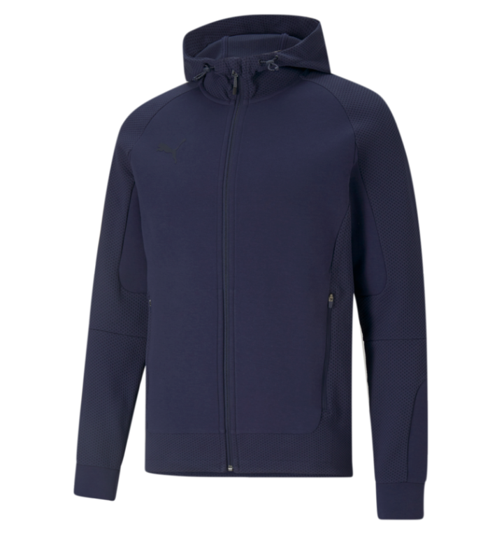 Puma Team Cup Casuals Hooded Jacket-Navy