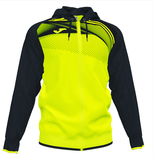 Joma Supervova II YOUTH Hoody Jacket-Fluor Yellow/Black