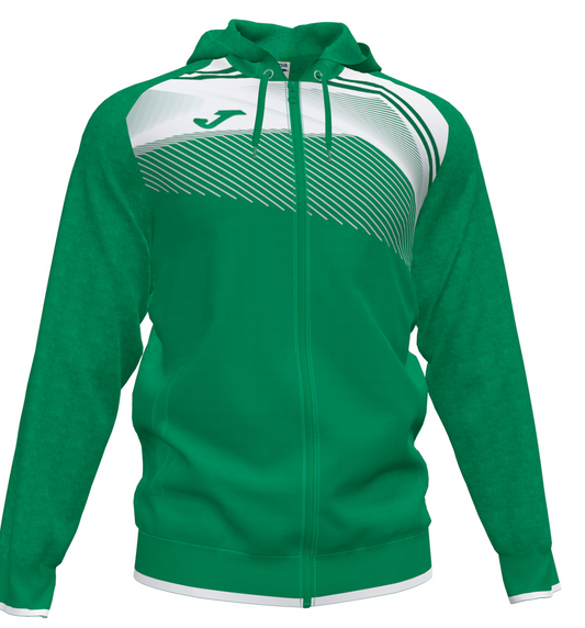 Joma Supervova II YOUTH Hoody Jacket-Green/White