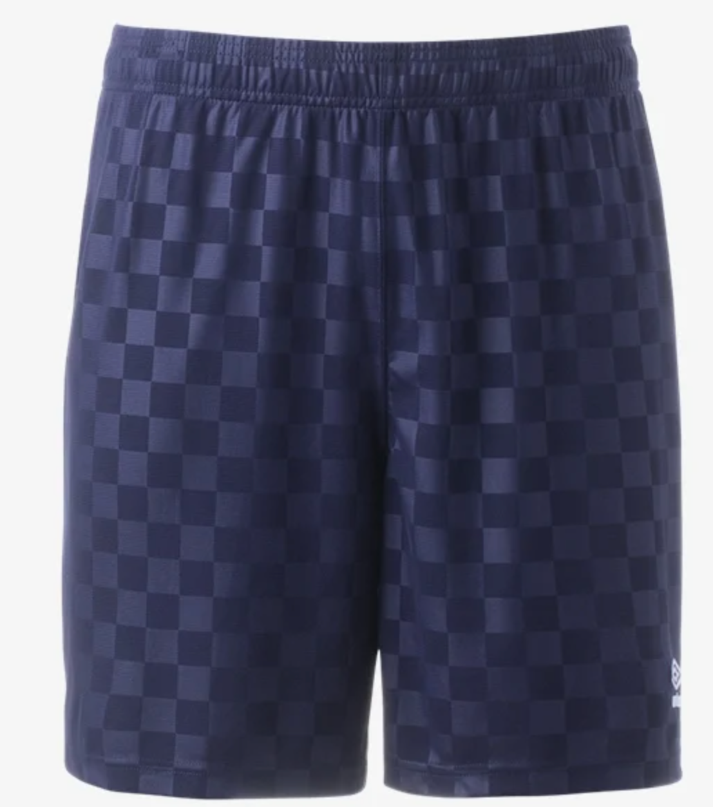 Umbro Checkered Shorts-Navy