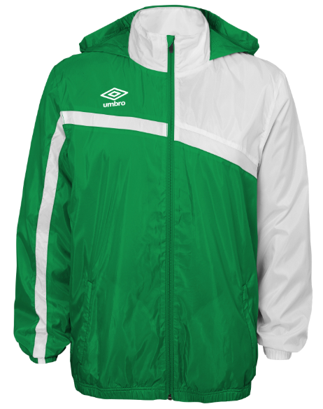 Umbro Woven Waterproof YOUTH Training Jacket - Green/White