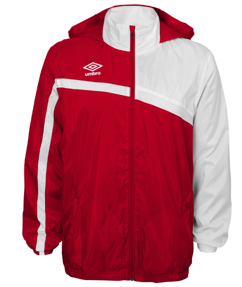 Umbro Woven Waterproof YOUTH Training Jacket - Red/White