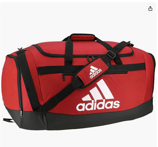 adidas Defender IV Large Duffel Bag-Red