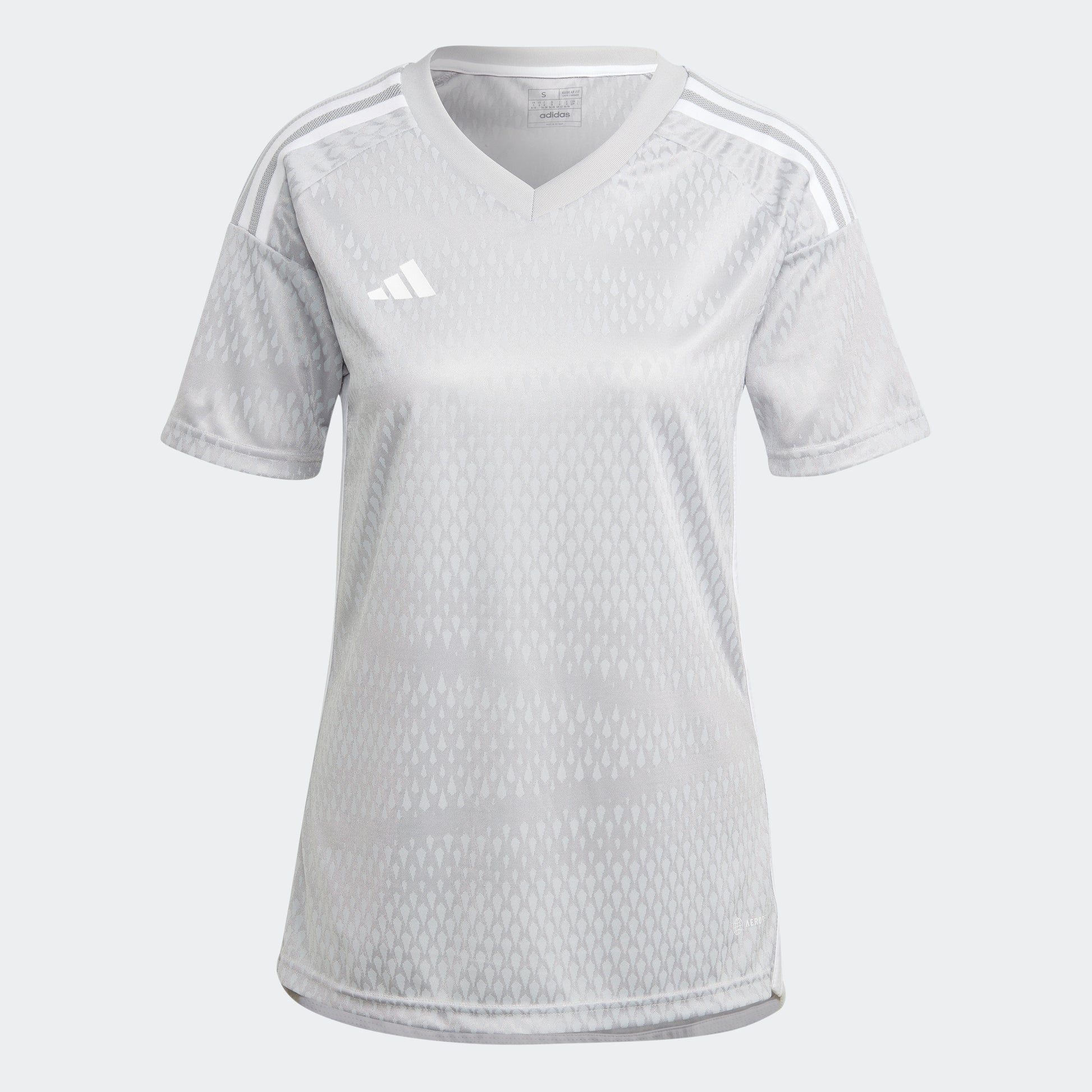 adidas WOMEN Tiro 23 Competition Match Jersey Team Light Grey/White (Front)
