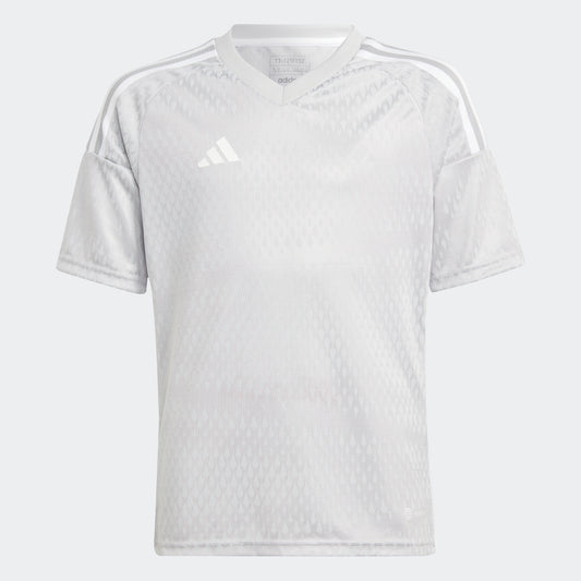 adidas YOUTH Tiro 23 Competition Match Jersey Team Light Grey/White (Front)